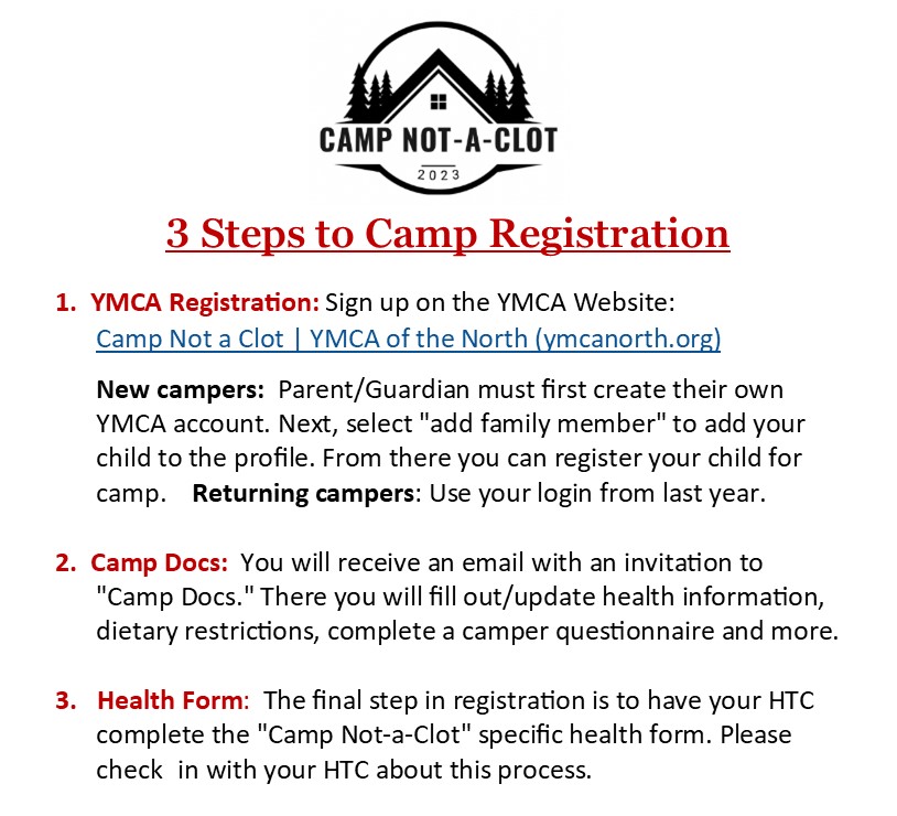 Camp Not-A-Clot (Summer Youth Camp) @ Camp Iduhapi